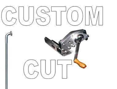 CUSTOM CUT SPOKE - J Hook, 13G/14G SILVER - CUT TO SPECIFIC SIZE- From 296mm Down- (Please advise your Length) (Suit electric hub)