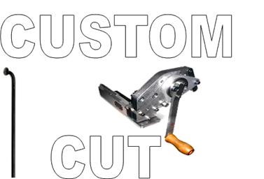 CUSTOM CUT SPOKE - J Hook,14G PILLAR BLACK - CUT TO SPECIFIC SIZE  FROM 315MM  (Please advise your Length)