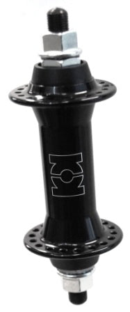 HUB  Front, Nutted, Black,  Alloy 36H (100mm OLD--3/8 Axle)