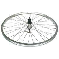 WHEEL - 26" JETSET S/W Alloy Rim, Joytech 8/10 Speed Cassette Q/R Hub, Mach 1 Spokes, REAR.  ALL SILVER   (Matching Front 93699)