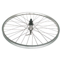 WHEEL - 26" JETSET Alloy S/w Rim, Joytech 7 Speed Cassette Q/R Hub, Mach 1 Spokes, REAR.  ALL SILVER   (Matching Front 93699)