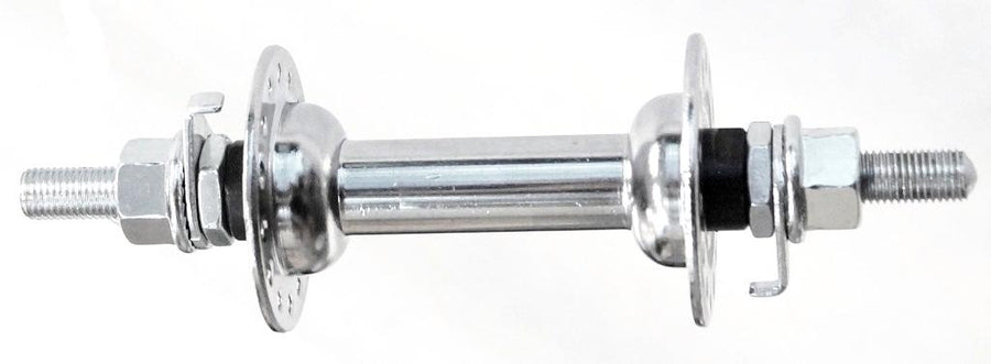 HUB  Front, Nutted, Chrome Steel 28H (100 OLD) 5/16