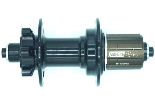 Hub, 10/11 Speed,  Q/R Black 40H TANDEM (145mm OLD)  6 Bolt Disc, Sealed Bearings, Quality Bitex product - made in Taiwan