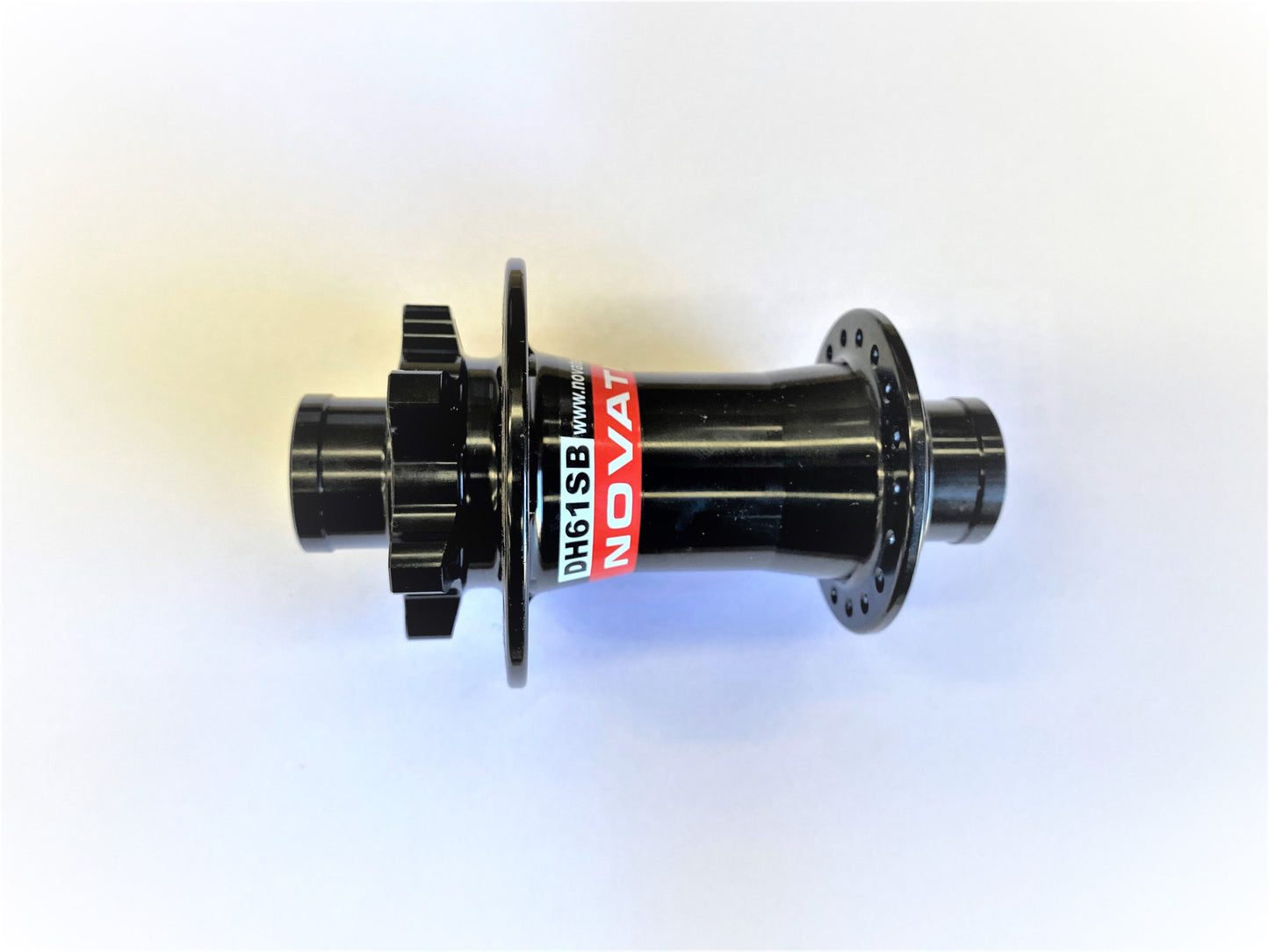 Hub, Novatec Front 6 Bolt  DISC Black 36H Suit 20mm Through Axle . (110mm - OLD)