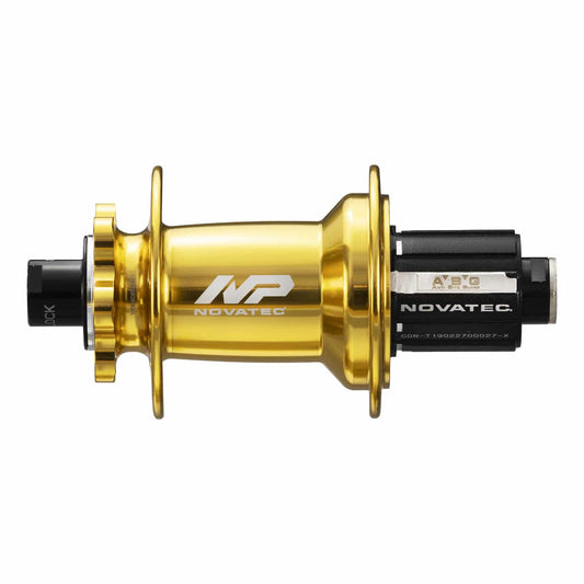 Hub, Novatec Rear 6 Bolt BOOST DISC Gold 32H 12mm T/A x 148mm OLD - SEALED BEARINGS