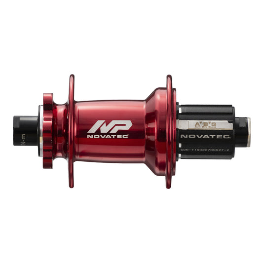 Hub, Novatec Rear 6 Bolt BOOST DISC Red 32H 12mm T/A x 148mm OLD - SEALED BEARINGS