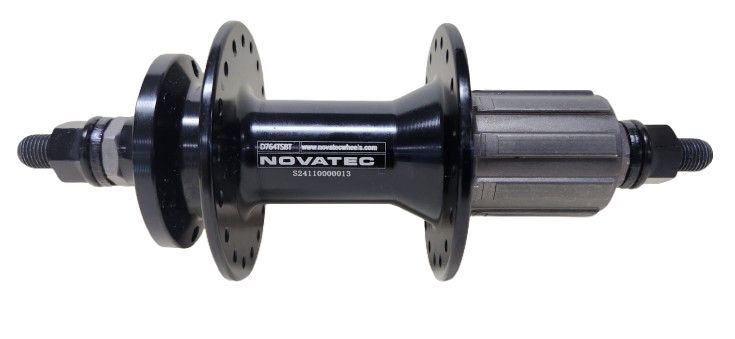 Hub, Novatec REAR 6 Bolt, NUTTED, 8/10 Speed Cassette, Sealed, Black 36H 135mm OLD