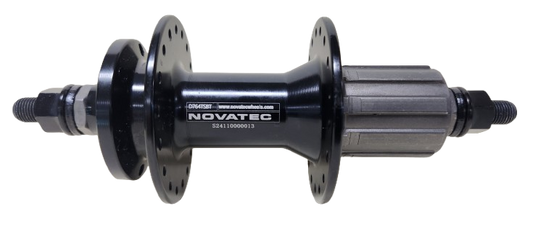 Hub, Novatec REAR 6 Bolt, NUTTED, 8/10 Speed Cassette, Sealed, Black 36H 135mm OLD