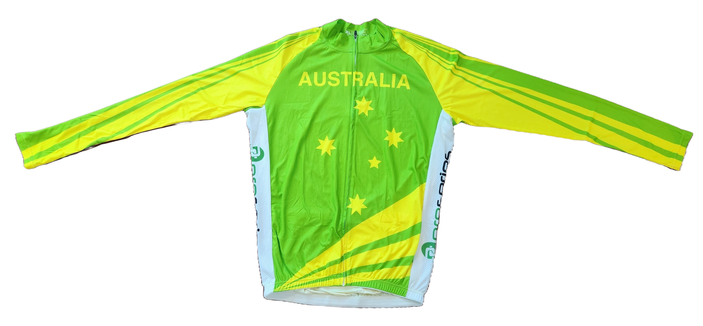 Jersey, TOURIST, SUMMER LONG SLEEVE, full zip, Australia design,  LARGE