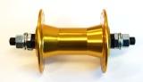 HUB  Front, Nutted, BMX alloy axle 3/8 GOLD 36Hole 100mm OLD