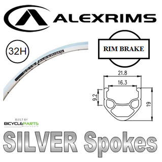 RIM 700c x 16mm - ALEX DC19 - 32H - (622 x 16) - Presta Valve - Rim Brake - D/W - SILVER - MSW - (ERD595)