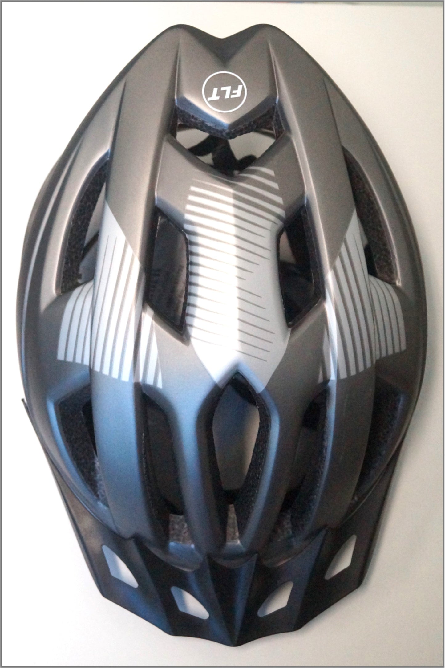 FLIGHT HELMET  -  Rec Range, Inmould, Australian Standards Approved, MATT TITANIUM / SILVER  -  54-56cm SMALL