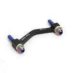 Avid Post Bracket 20 Front 180mm Rear 160mm S/less Rainbow Bolts