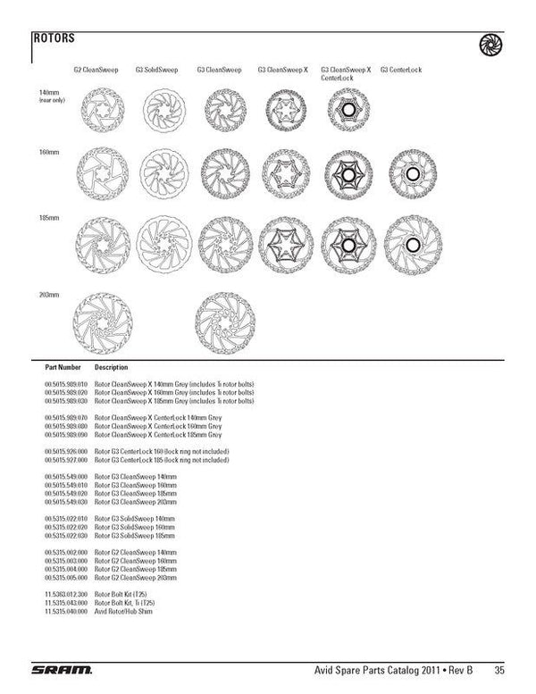 Avid Rotor & Hub Shim/Spacer 6 Bolt