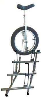 DISPLAY STAND - Holds 4 Unicycles, POWDER COATED BLACK