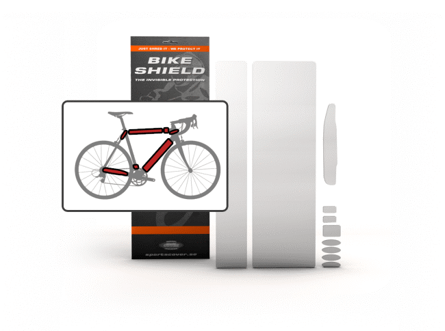 Bikeshield Fullpack Regular (Bike protection that is Tough, Totally clear, non-yellowing, lightweight, self-healing, transparent and shock absorbing, Easy to Apply without heat or water)