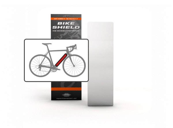 Bikeshield Tube Shield Large - Glossy Finish (Tough Bike Protection that is Non-Yellowing, lightweight, self-healing, transparent & shock absorbing, Easy to Apply without heat or water)