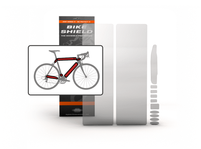 Bikeshield Fullpack Oversized  (Bike protection that is Tough, Totally clear, non-yellowing, lightweight, self-healing, transparent and shock absorbing, Easy to Apply without heat or water)