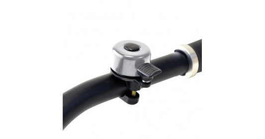 Mini-Flick Bell, fits 22.2mm diameter handlebar, Black - (Variable position dinger) - Oxford Product