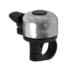 Mini-Flick Bell,  fits 22.2mm diameter handlebar,  Silver - (Variable position dinger) - Oxford Product