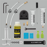 BleedKit - Bleed kit WORKSHOP MASTER GOLD (for Tektro/TRP and Shimano hyd. brakes) with adapter for Shimano drop bar hydraulic BK-99033 Premium product Made in Slovenia