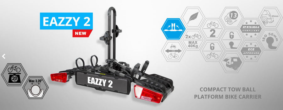 Eazzy 2 (Tow ball) 2 Bike Platform Rack