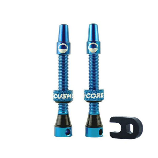 CushCore Tubeless Valves (pair) Royal Blue - 44mm
