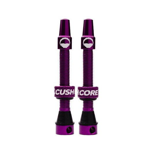 CushCore Tubeless Valves (pair) Purple - 44mm