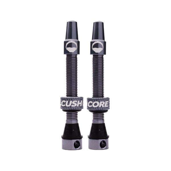CushCore Tubeless Valves (pair) Titanium - 44mm