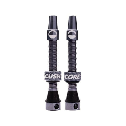 CushCore Tubeless Valves (pair) Titanium - 55mm