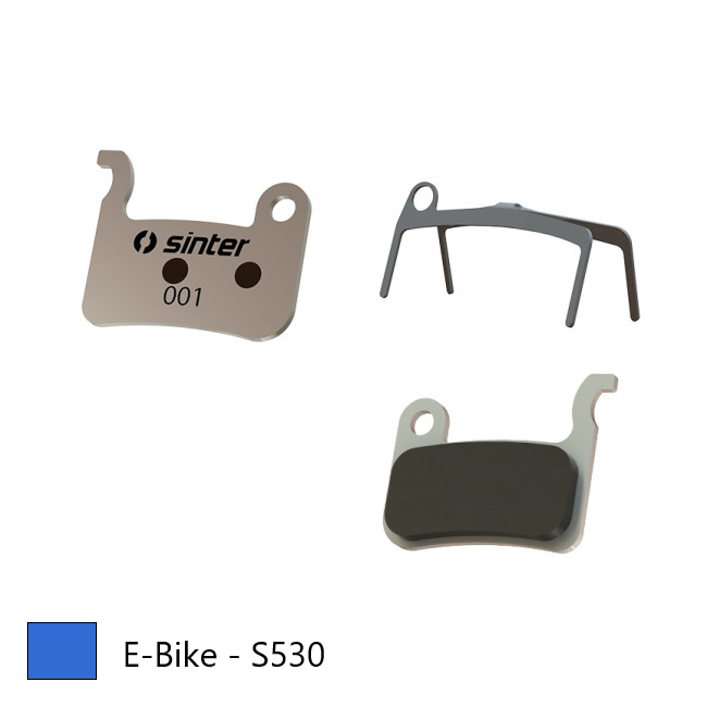 BRAKE DISC PADS - E-BIKE & endurance pads, BLUE, Shimano A type | TRP XTR BR-M975 | BR-M966 | BR-M965 | XT BR-M776 | BR-M775 | BR-M765 etc  Quality Sinter product Made in Slovenia