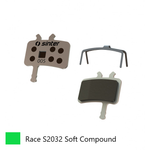 BRAKE DISC PADS - MTB premium RACE pads (extra bite), GREEN, 