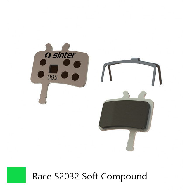 BRAKE DISC PADS - MTB premium RACE pads (extra bite), GREEN, 