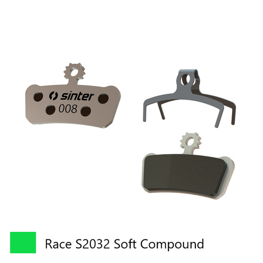 BRAKE DISC PADS - MTB Premium RACE pads (Extra Bite), GREEN, Avid/Sram, XO Trail, Elixir 7/9 Trail, Guide Ultimate RSC/RS/R/T | G2 Ultimate RSC - Quality Sinter product Made in Slovenia