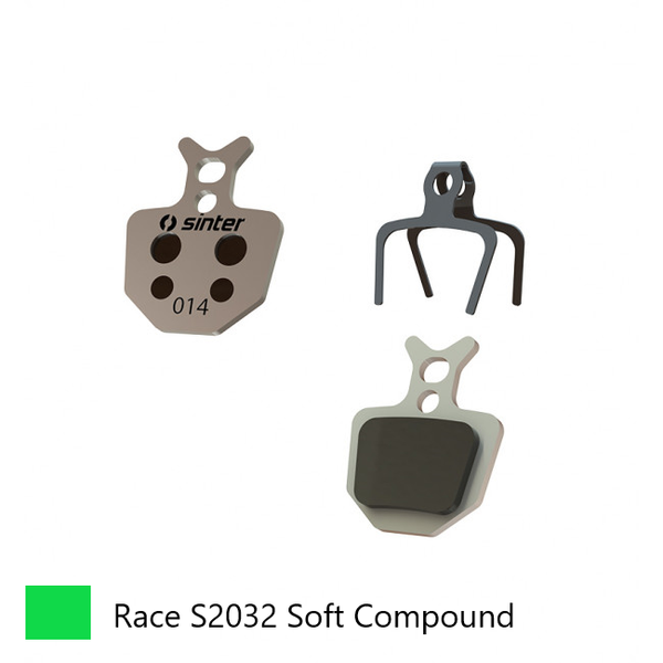 BRAKE DISC PADS - MTB, RACE (Extra Bite) pads, GREEN,  Formula | ORO  - Quality Sinter product Made in Slovenia