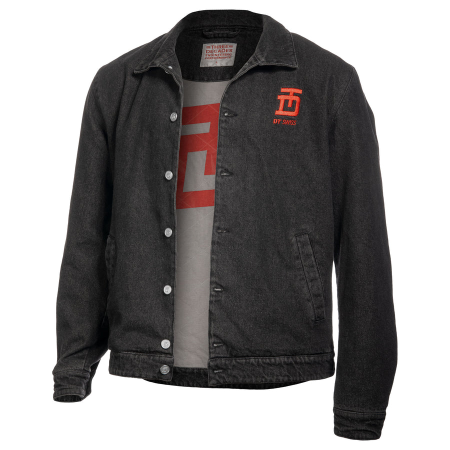 3 DEC DENIM JACKET, UNISEX, BLACK