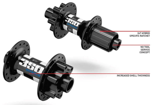 DT350 DBIS BOOST 12/148 32H Hybrid ShimanoHG 6 bolt