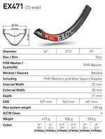 DT RIM EX471 29 32H (25 wide)