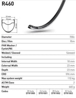 DT RIM R460 RB 32h black 700c
