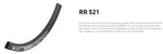 DT RIM RR521 DB 32h black 700c