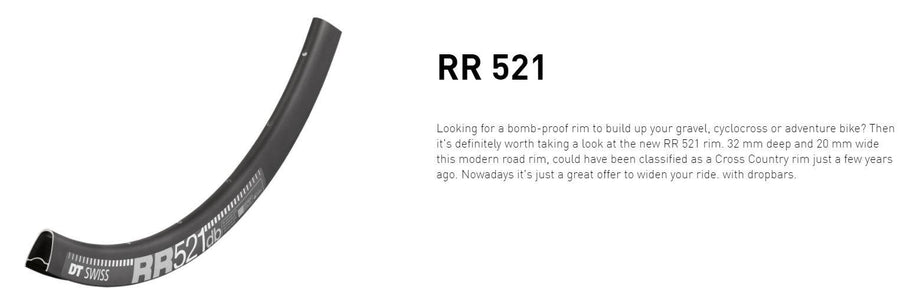 DT RIM RR521 DB 32h black 700c