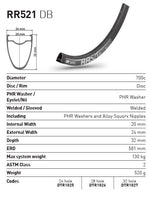 DT RIM RR521 DB 32h black 700c