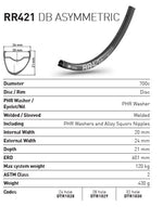 DT RIM RR421 DB 24h black 700c