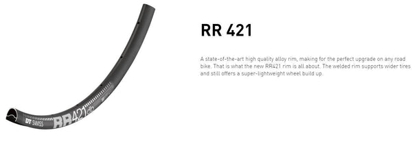 DT RIM RR421 DB 28h black 700c