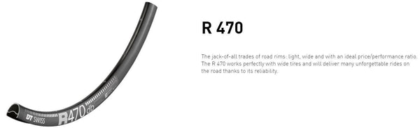 DT RIM R470 DB 28h black 700c
