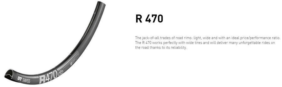 DT RIM R470 DB 28h black 700c