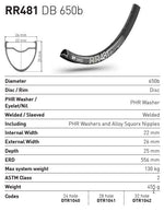 DT RIM RR481 650b DB 24h black (22 wide)*
