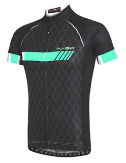 CLEARANCE  -  Jersey , MENS, FUNKIER  TIVOLI/Ref. Mint /Black, short sleeve, full zip, SMALL