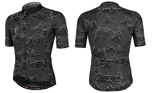 BLACK PRO JERSEY  -  Funkier Rossini, Race Fit, Full Zip, Mens ---- 3XL