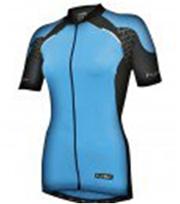 aSpecial making way for new ranges     Jersey, WOMENS,  FUNKIER , Firenze / Lt. Blue, short sleeve,  full zip, Small